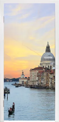 Produktbild von MuchoWow® Türtapete Selbstklebende Türfolie Italien - Sonnenuntergang - Venedig 90x235 cm Türposter Türaufkleber Klebefolie Türklebefolie - XXL-Plakaten - Foster für Türen - Aufkleber