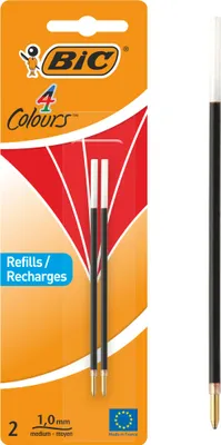 Produktbild von Bic - vulling voor balpen 4 Colours Medium, blister met 2 stuks, rood