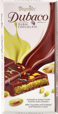 Produktbild von Beyoğlu Dubaco Pistazien Schokolade 96 g