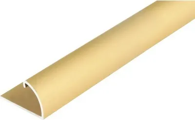 Produktbild von Abschlussprofil Alu gold eloxiert 24,5x13,5x9 mm, 2 m