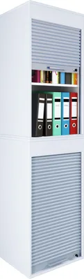 Produktbild von Kontorskab | Filskab med rulleskodder | Dimensioner ca. H. 186 x B. 50 x D. 40 cm – Aktos XL