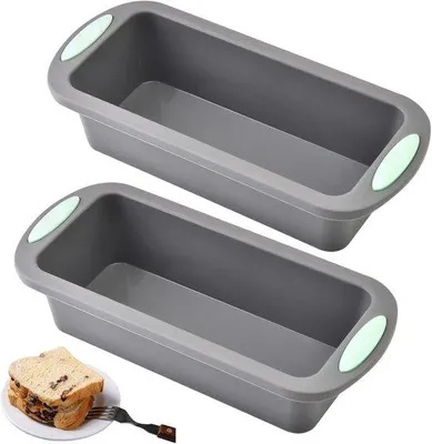 Produktbild von Famanu Backform-Set 2 Mini Silikonformen 20 cm für kleine Brote und Kuchen