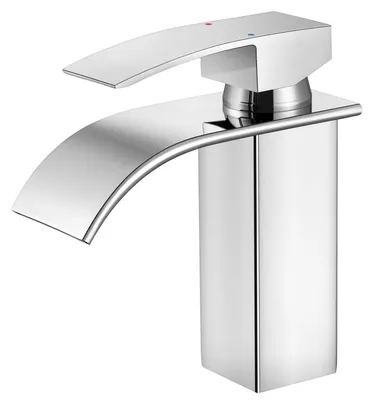 Immagine prodotto di Miscelatore per lavabo a cascata, 85 mm, cromo, acciaio inossidabile