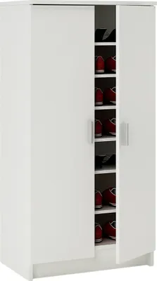 Produktbild von Schuhschrank Schuhkipper Schuhregal Schuhablage Schuhkommode Weiß "Elvira"