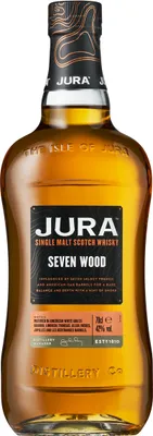 Obrázek produktu pro Jura Seven Wood Single Malt Scotch Whisky v dárkovém balení | 42 % obj. | 0,7 l