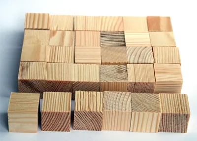 Produktbild von Würfel Kiefer natur 25 mm , 30 Stück