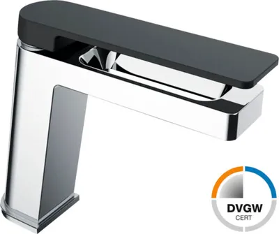 Produktbild von Jungborn Waschtischarmatur IOTA DVGW chrom schwarz