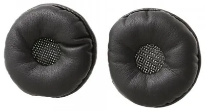 Productafbeelding van Oorkussens voor draadloze headset - Kunstleer - Zwart (verpakking met 2 stuks)
