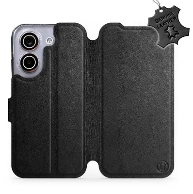 Produktbild von Echtleder Handyhülle für Xiaomi POCO X8 Pro, Mobiwear Leather, Schwarz