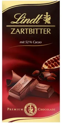 Productafbeelding van Lindt Pure Chocolade, 52% cacao, 100g