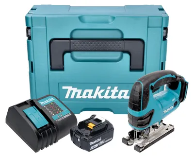 Zdjęcie produktu dla Wyrzynarka akumulatorowa Makita DJV 180 SF1XJ 18 V 135 mm + 1x akumulator 3,0 Ah + ładowarka + walizka Makpac