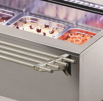 Produktbild von KBS Tablettrutsche für Salatbar Edelstahl für eine Frontseite