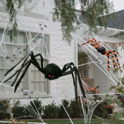 Obrázok produktu pre XXL Halloweenska dekorácia pavúky a pavučiny