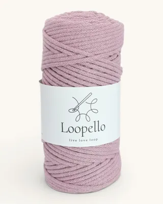 Produktbild von Loopello Baumwollkordel Classic 3 mm 100 m – Altrosa