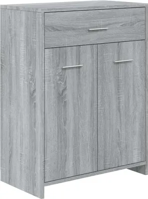 Produktbild von vidaXL Badezimmerschrank Grau Sonoma 60x33x80 cm Holzwerkstoff