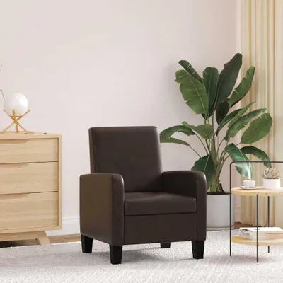 Obrázok produktu pre kreslo vidaXL hnedá Imitácia kože