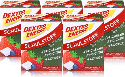 Produktbild von Dextro Energy Schulstoff Traubenzucker Waldfrucht Geschmack 50g (5er Pack)