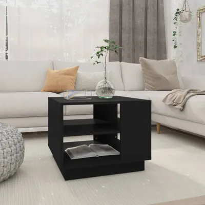 Produktbild von Möbel Couchtisch Schwarz 55x55x43 cm Holzwerkstoff - Wohnzimmertisch 810290