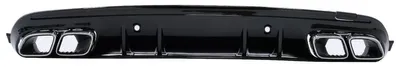 Imagen del producto de Difusor para Mercedes Clase C W205 S205, modelo 14-20, con aspecto C63S.  Solo compatible con la línea deportiva AMG.
