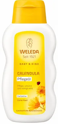 Zdjęcie produktu dla Weleda Olejek pielęgnacyjny z nagietkiem, bezzapachowy, delikatna pielęgnacja, opakowanie 200 ml