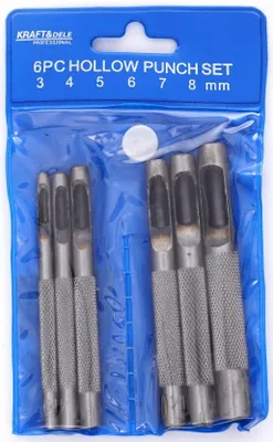 Image de Kraft&Dele KD11201 set de poinçons pour trous 3-8mm 5pcs