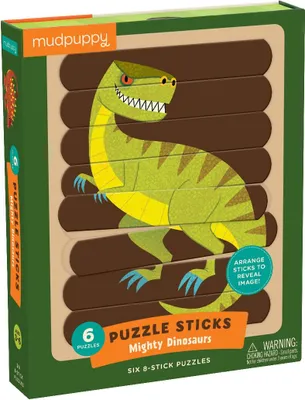Obrázok produktu pre Mudpuppy Puzzelsticks Mighty Dinosaurs