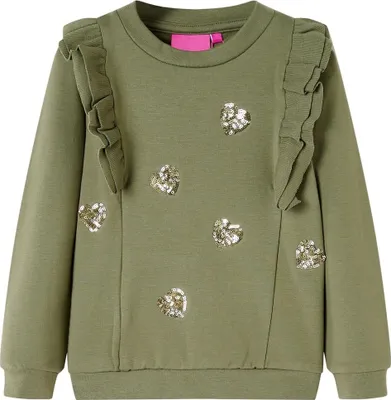 Produktbild von "im Sonderangebot"Kinder-Sweatshirt - Modernes und langlebige - Khaki 116 DE620805 - Arbeitshosen