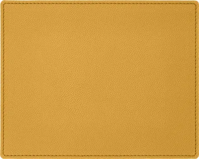 Produktbild von Mauspad Echtes Leder Gelb cm 25x20 - Mousepad Eckige Ecken - Handwerkliche Nähte - Hergestellt in Italien