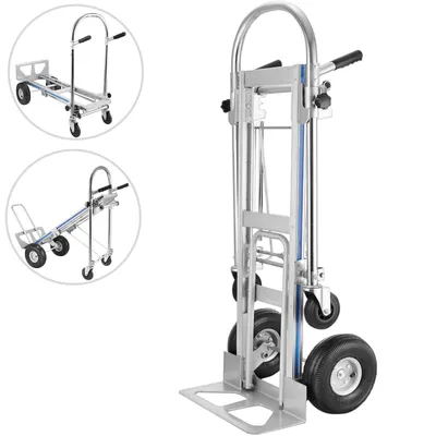 Produktbild von VEVOR 3 In 1 Aluminium Klapp Sackkarre Hand Trolley Warenkorb Auto Heavy Duty Faltbare