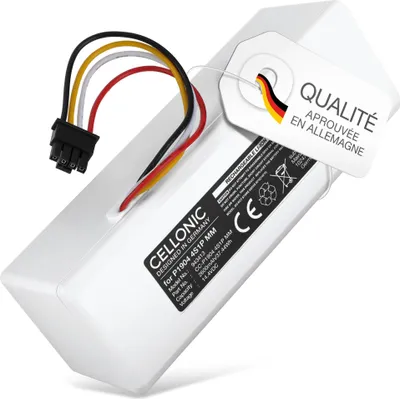 Image de CELLONIC 1x Batterie pour Aspirateur Compatible avec Roborock 1C, Compatible avec Dreame STYTJ01ZHM, Compatible avec Roborock STYTJ01ZHM, Compatible avec Xiaomi STYTJ01ZHM - (2550mAh, 14.4V)