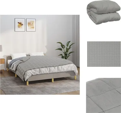 Produktbild von vidaXL Gewichtsdecke Grau 152x203 cm 7 kg Stoff -  Decken