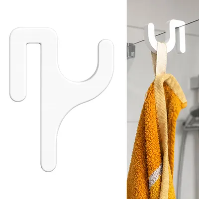 Produktbild von Handtuchhaken Duschtür Halter Duschkabine Handtuchhalter Kleiderhaken Türhaken