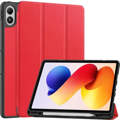 Produktbild von Schutzhülle mit Klappe für Xiaomi POCO Pad M1 / Redmi Pad 2 Pro, Bizon Case Tab Lizard, Rot
