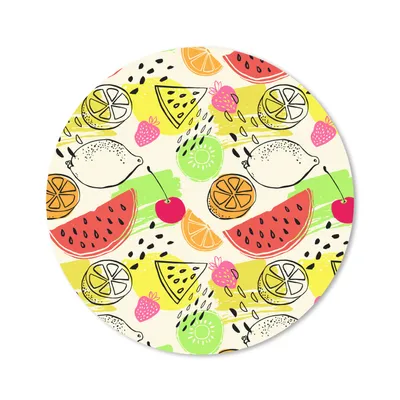 Produktbild von MuchoWow® Mauspad Mousepad Wassermelone - Obst - Muster 20x20 cm - Mousepads - Maus Mat - Pad - Mausunterlage - Schreibtischmatte