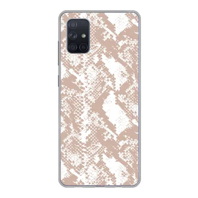Produktbild von MuchoWow® Handyhülle Schutzhülle Hülle für Samsung Galaxy A71 Schlangendruck - Formen - Pastell Silikon Softcase Handy Hülle - Kartenbesitzer