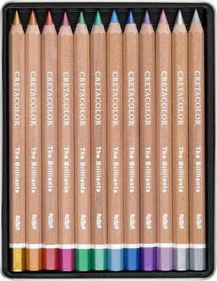 Produktbild von Cretacolor Farbstifte Metallic Set - 12 Farben in Metalldose