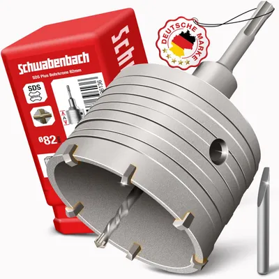 Image de Couronne de perçage SDS plus - 82 mm - Dents en carbure