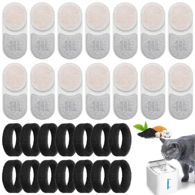 Image de 28 filtres de remplacement pour fontaine à eau pour chats