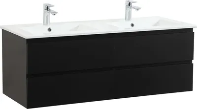 Produktbild von SORRENTO 120 cm Doppelwaschtisch mit Keramikarbeitsplatte