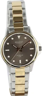 Zdjęcie produktu dla Regent metalowy zegarek damski kwarcowy złoty srebrny metalowa bransoleta D2UR2214016