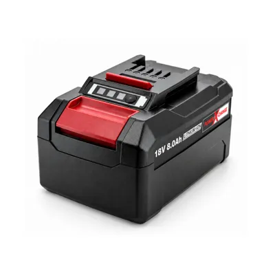 Image de Batterie de remplacement 18V 8,0Ah compatible avec le système Einhell Power X-Change PXC, batterie-outil lithium-ion de 144Wh avec indicateur de niveau de charge LED, pour outils électriques 18V