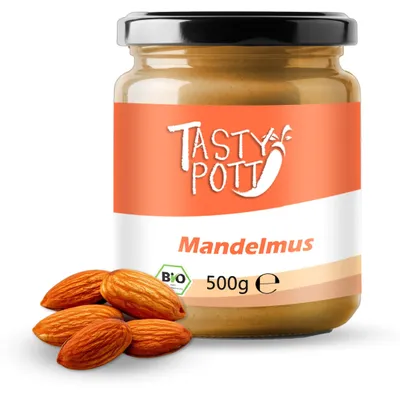 Immagine prodotto di Tasty Pott Crema di mandorle biologica scura 500 g