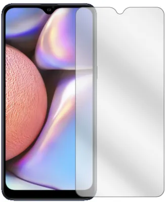 A screen protector is placed over a smartphone screen.