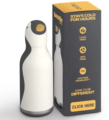 Produktbild von Bestie Trinkflasche Pinguin