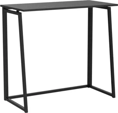 Image de Table pour ordinateur portable - Table pliante en bois et métal