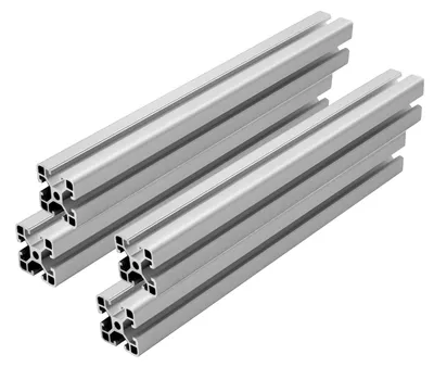 Immagine prodotto di Profilo in alluminio 4040 - 400 mm - Confezione da 4 pezzi - Con fessura a T - Standard europeo - Adatto per stampanti 3D/macchine CNC - Profilo estruso