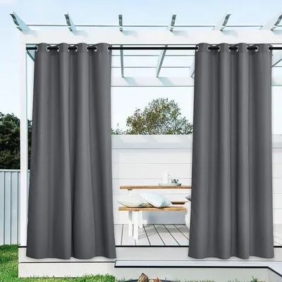 Image de Lot de 2 voiles d'ombrage grises 140 x 240 cm