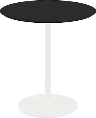 Produktbild von Urban Terrassentisch Weiß frame +  Schwarz HPL Ø70 cm