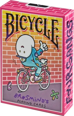 Zdjęcie produktu dla Bicycle Brosmind Four Gangs, 56 szt., Różowy, Żółty, 1 płyt(y), Chłopak, dziewczyna, Dorośli, 20 min