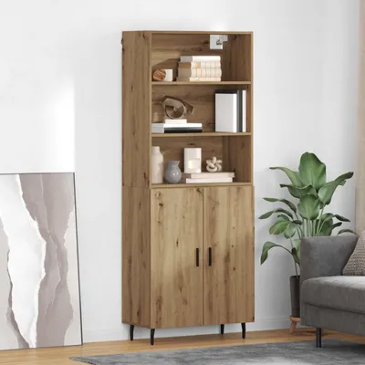 Produktbild von vidaXL Highboard 2 stk. Artisan-Eiche 69,5 x 32,5 x 180 cm